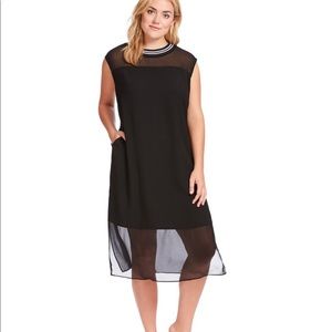 Rachel Roy Sleeveless Crepe Shift Dress